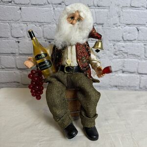 Karen Didion‎ Original Collectible Santa Wine Santa Wine Barrel Grapes EXCELLENT